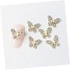 DECHOUS 22pcs Butterfly Nail Charms Unique Manicure Decorations Lightweight Nail