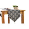 CosyAurora Linen Table Runner Mulberry Trees Navy Blue, Seasonal Kitchen