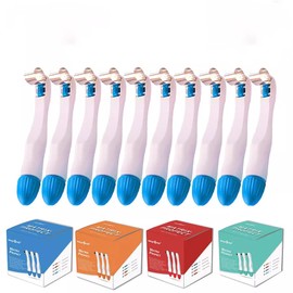 EASYTODENTA Dental Matrix Bands 4.5/6MM Proformed Matrix System Standard/Curved Disposable Matrices Adjustable Metal Matrix Ring (6MM Standard 10PCS)