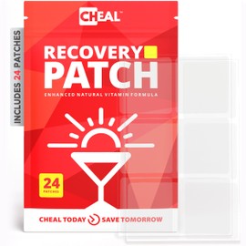 CHEAL Recovery Patches - 24 Pack - Bounce Back After a Night Out - B Complex Formula for Better Mornings - 100% Natural, Transparent & Waterproof - Party Essential - Use Before Drinking