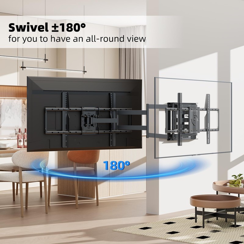 Long Arm TV Wall Mount,Corner TV Wall Mount for 37-75