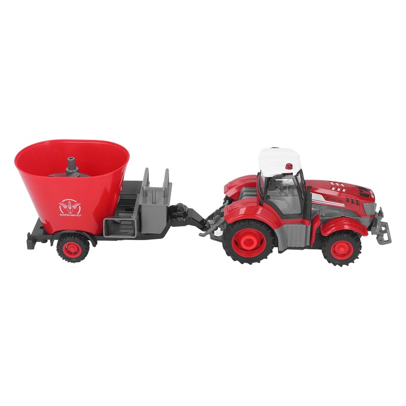 RC Farm Tractor with Trailer Remote Control Tractor Toy RC