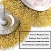 Swpeet 7-Piece Brass Brush Set with Brush Wheel and Cup
