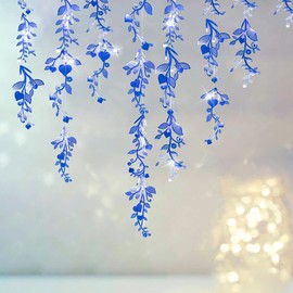 Cheerland Heart Shape Leave Green Vine Decorations for Spring Wedding Backdrop Valentines Day Decor for Home Birthday Decorations