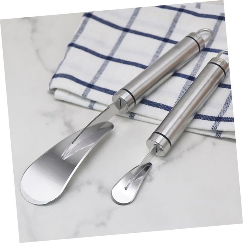 Ciieeo 2pcs Stainless Steel Orange Peeler Efficient Citrus Peeling Tools