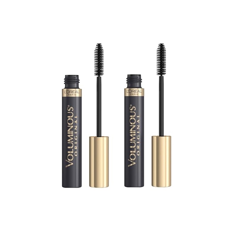 L’Oreal Paris Makeup Voluminous Original Volume Building Mascara, Black, 2Count