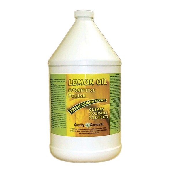 Lemon Oil Furniture Polish (finest blend of lemon oils, waxes & moisturizers & UV protectants)-1 gallon (128 oz.)