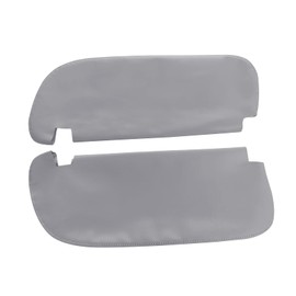 Zieichy Left & Right Sun Visor Replacement Leather Cover Gary for Dodge RAM 1994 1995 1996 1997 1998 1999 2000 2001