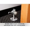 BRINKS Commercial - Floor Door Stop with Holder, Satin Chrome