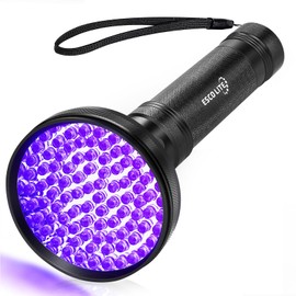ESCO LITE UV Flashlight Black Light, 100 LED 395 nM Ultraviolet Flashlights UV Blacklight Detector for Dog Urine, Pet Stains and Bed Bug