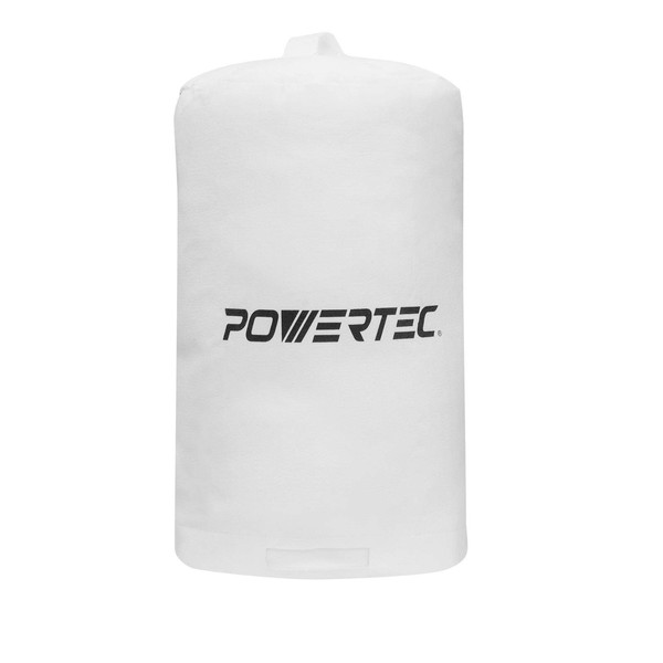 POWERTEC 70006 Dust Collector Bag, 15" x 24", 1 Micron Filter, For Delta, JET, Grizzly, Shop Fox, Harbor Freight, and POWERTEC DC1080/ DC1081 Dust Collector