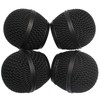 SOVNSG 4PCS Black Microphone Ball Head, Replacement Steel Mesh Grille