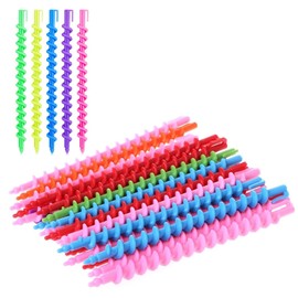 LQIOACU Pack of 20 Overnight Curlers, Perm Set, Complete Curls Without Heat, Hair Roller, Hair Curler, for Plastic Perm Rod, DIY Wave Styling Kit (Large)