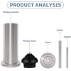 DOWRY Anti-Hand Off Toilet Plunger with Holder for Bathroom,Powerful Efficient