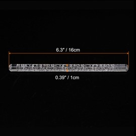 sourcing map Acrylic Embossed Rolling Pin 6.3 Inch Petal 3D Pattern Acrylic Non-Stick Roller Fondant Embossing Clay Rolling Pin Textured for Baking Cookie Pastry Clay Dough