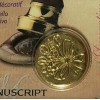 Manuscript Pen Decorative Seal Coin, 0.75", Spring Flowers, 727SPF