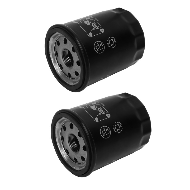 2PCS Oil Filter 2540086 Oil Cleaner Steel Cylindrical Replacement for