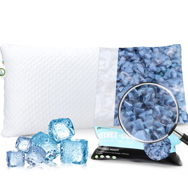 MASTERY MART Cooling Pillows King Size Set of 1, Firm
