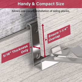 Fiber Cement Siding Installation Tool Kit, 2 Pack 1-1/4-Inch Overlap Heavy Duty Steel Tools for 5/16-Inch Thickness