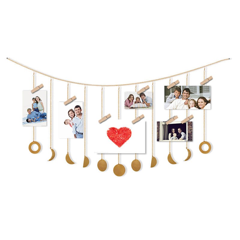 Moon Phase Garland Hanging Moon Phase Decoration Lunar Wall Ornaments