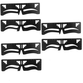 FRCOLOR Sets Professional Eyebrow Ruler Makeup Stencil Set Reusable Shaper Eyebrow Location Tool Pcs