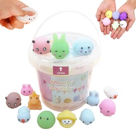 ZHEYU Fidget Toys 40 Pack,Juguete Sensorial para Aliviar el Estrés y Ansiedad, Juguetes esponjosos de Mochi para niños,Recuerdos de Fiesta para Niños,Regalo Pop It para Niños y Adultos