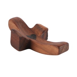 Tiardey 2pcs Wooden Crosses Handheld Wooden Protection Cross Jesus Wooden Heart-Shaped Stress Relief Cross My Heart Encourages Gifts Thumb-Held Cross For Prayer