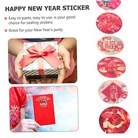 8 Rollos Fu palabra pegatinas conejito de pascua pegatinas sello de paquete por menor Etiquetas autoadhesivas para Etiquetas de decoración para