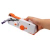 Handheld Sewing Machine Orange Portable Mini DIY Ergonomic Handle Electric