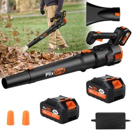 Electric Leaf Blower Cordless, Leaf Blower Cordless with 2 Battery and Charger,3 Speed Mode, Hand Held Blowers for Blowing Leaves, Patio Cleaning, Lawn Care and Dust