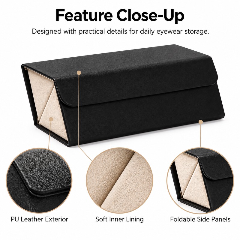 Eyeglasses Organizer Case for Sunglasses Storage – Portable Multi-Slot Holder