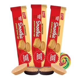 Sweetzo - Boyer Butterscotch Peanut Butter Cups, Smooth and Creamy Candy, Individually Wrapped, 4 Pieces Per Sleeve (Pack of 3)