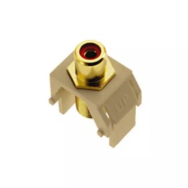 Legrand-On-Q Legrand - On-Q WP3462-iv RED RCA to F Connector, IVORY