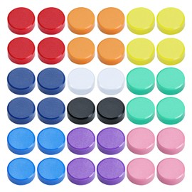 MOXYOY 40pcs Fridge Magnets, 10 Colors Whiteboard Magnets Colorful for Notice Board, Planning Boards, Office, School, Crafts