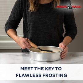 Nordic Ware Icing Spatula, with Beechwood Handle, Stainless Steel