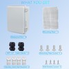 Waterproof Junction Box, ABS Plastic Electrical Box with Stainless Steel