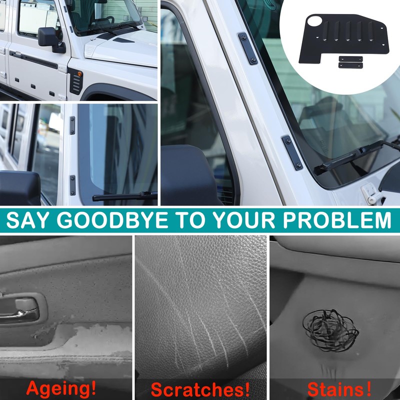 Hudiriy Car Engine Right Side Air Vent Grilles Cover Compatible