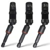 Teocpai 3PCS 1/4 5/16 3/8 Magnetic Screwdriver Bit Holder Swiveling