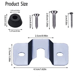 MEISO 1 Set Holder for Dartboard, Dartboard Holder, Dartboard Wall Hanging Bracket Set, Dartboard Hanging Set, Dartboard Holder Replacement for Mounting the Dartboard
