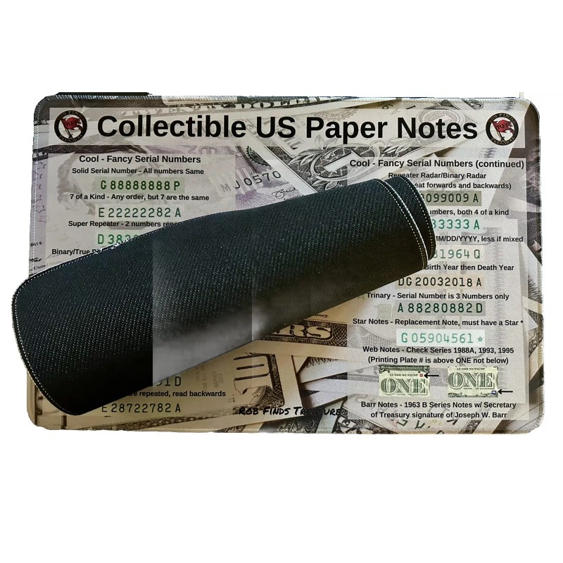 RobFindsTreasure 11" X 17" Collectible Bills Hunting Mat - Rubber