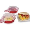 HORNO Easy Microwave Egg Cooker/Poacher,Set of 2