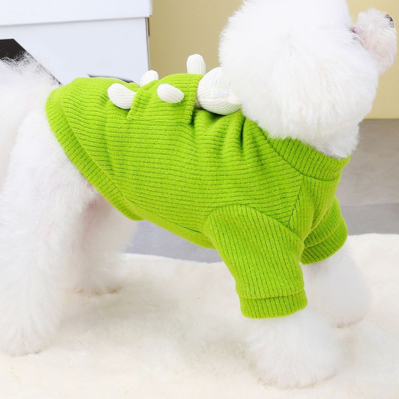 Dog Sweater Thickened Winter Apparel Knitting Wool Cute Bear Toy