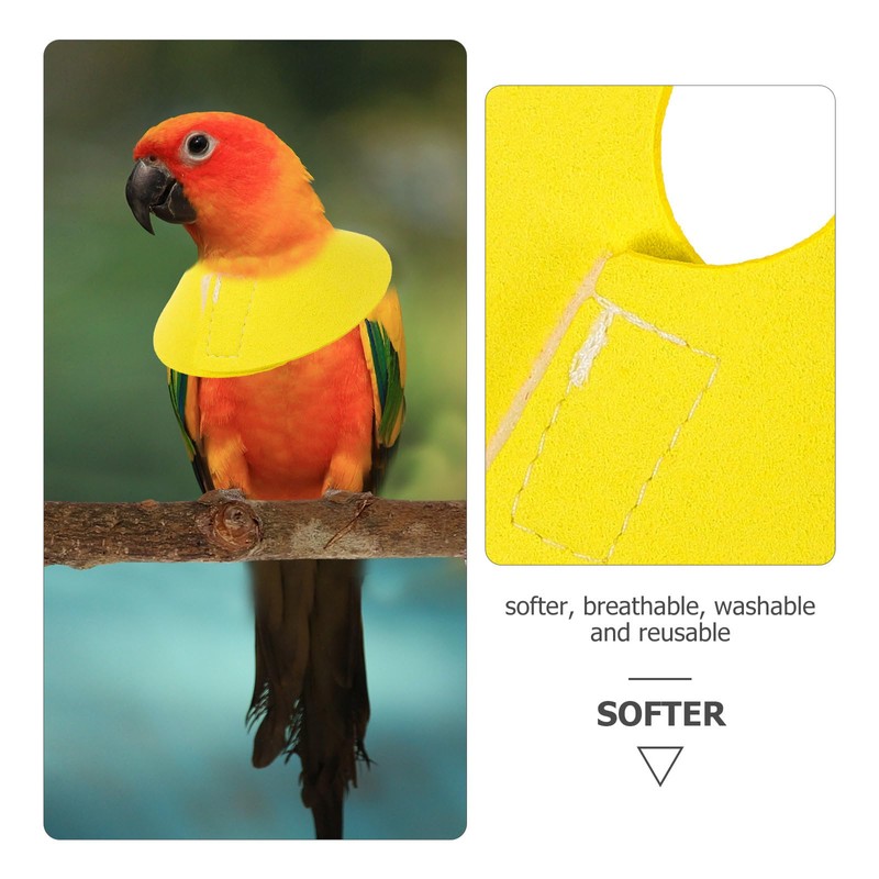 POPETPOP Bird Anti-bite Collar: Bird Protective Collar Parrot Protective Collar