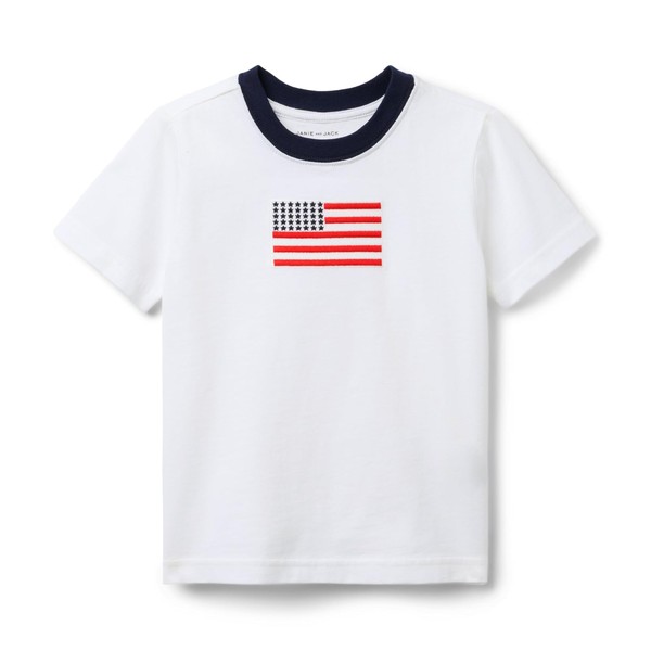 Janie and Jack Boys Flag Graphic Tee (Toddler/Little Kid/Big Kid)