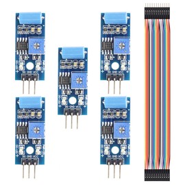 Youmile 5pcs Vibration Sensor Module SW-420 Motion Alarm Switch Detector Electronic DIY Kit for Arduino with Dupont Cable