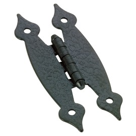 Richelieu Hardware - BP205390 - Pack of 2 units - Traditional Metal Country Hinge - 2053 - Black Finish