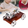 Metal Stirling Engine Model Car Toy Kit Aluminum Alloy Science
