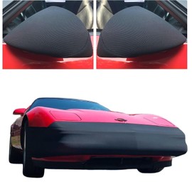 C4 Corvette NoviStretch Front Bumper Mask : Fits All 1984-1996 C4 Corvette Models Including Grand Sport & ZR1 (Front Bumper Mask + Mirror Masks)