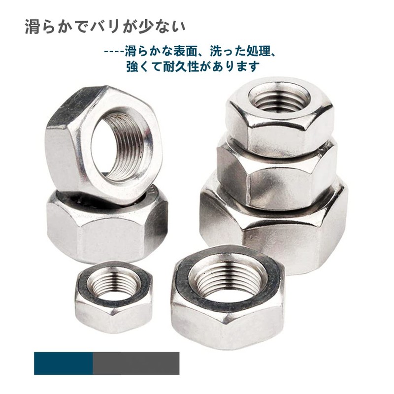 304 (SUS) Stainless Steel Hex Nut for M12, Pack of
