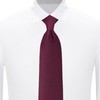 Jacob Alexander Uniform Solid Clip-On Tie with Buttonholes - Regular